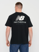 Футболка бавовняна чоловіча New Balance Remastered Athletics Tee L Чорна (196432500468) - зображення 2