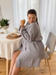 Женский халат для беременных COSY Duna из фактурного муслина S, серый (V-M60W/S) - изображение 6