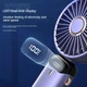 Вентилятор аккумуляторный беспроводной 5-скоростей работы 3000 mAh (Purple) - изображение 5