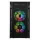 SilverStone Корпус FARA FAH1MB-PRO, без БЖ, 1xUSB3.0, 2xUSB2.0, 3x120mm ARGB fan, TG Side Panel, mATX, Black - изображение 5