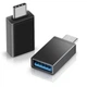 Переходник usb type c OTG-01 с телефона на флешку - usb адаптер для type c для компьютера черный - изображение 4