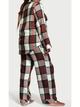 Піжама (сорочка + штани) Victoria's Secret Flannel Long PJ Set Print S Червона в клітинку - зображення 6