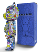 Статуэтка Bearbrick x Takashi Murakami x Smile 400% 28 см Medicom Toy Улыбающиеся цветы - изображение 3