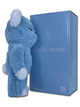 Статуетка Bearbrick x Valmuer Baby Blue 400% 28 см Medicom Toy Синій пухнастик - зображення 4