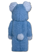 Статуетка Bearbrick x Valmuer Baby Blue 400% 28 см Medicom Toy Синій пухнастик - зображення 10