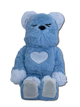 Статуетка Bearbrick x Valmuer Baby Blue 400% 28 см Medicom Toy Синій пухнастик - зображення 14
