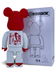 Статуетка Bearbrick x Nike Air Force 1 Red 400% 28 см Medicom Toy Phil Knight - зображення 2