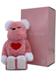 Статуетка Bearbrick x Valmuer Baby Pink 400% 28 см Medicom Toy Рожевий пухнастик - зображення 7