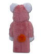 Статуетка Bearbrick x Valmuer Baby Pink 400% 28 см Medicom Toy Рожевий пухнастик - зображення 10