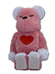 Статуетка Bearbrick x Valmuer Baby Pink 400% 28 см Medicom Toy Рожевий пухнастик - зображення 13