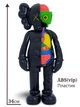 Статуэтка KAWS x Companion Flayed Open Edition x Black 400% 34 см Brian Donnelly Рыцарь - изображение 5