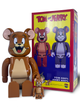 Статуетка Bearbrick x Tom and Jerry x Jerry 400% & 100% 28 см 7 см Medicom Toy Джерри Джинкс - зображення 7