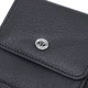 Компактный женский кошелек с карманом для монет из натуральной кожи ST Leather 22690 Черный - изображение 5