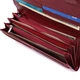 Лакированный женский кошелек с фактурой под рептилию из натуральной кожи ST Leather 22717 Красный - изображение 8