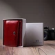 Стильный женский фактурный кошелек из натуральной кожи ST Leather Wallet 22731 Красный - изображение 12