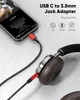 Адаптер Highwings USB Type C to 3.5мм 1м красный - изображение 2