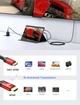 Кабель JSAUX miniHDMI to HDMI 2.0 4K@60Hz Bi-Directional 1.8м червоний - зображення 5