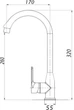 Смеситель кухонный BRAVO BR-00-203L - изображение 6