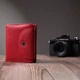 Яркий женский кошелек с монетницей из натуральной кожи ST Leather 22712 Красный - изображение 3