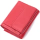 Маленький удобный кошелек с монетницей из натуральной кожи ST Leather 22741 Красный - изображение 2