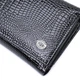 Женский кошелек в три сложения из лакированной фактурной натуральной кожи ST Leather 22707 Черный - изображение 4