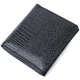 Женский компактный кошелек из натуральной лакированной кожи ST Leather 22688 Черный - изображение 2