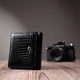 Компактный женский кошелек из натуральной лакированной кожи ST Leather 22688 Черный - изображение 8