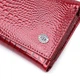 Кошелек женский три сложения из лакированной фактурной натуральной кожи ST Leather 22708 Красный - изображение 4