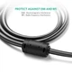 Кабель с ферритами UGREEN VG101 VGA Male to Male Cable 100cm Black - изображение 5