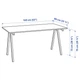 Письмовий стіл IKEA TROTTEN 160x80 см (694.342.70) - изображение 9