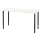 Письмовий стіл IKEA LAGKAPTEN / OLOV 140х60 см білий/чорний (394.171.68) - зображення 1