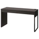 Письмовий стіл IKEA MICKE 142х50 см чорно-коричневий (602.447.45) - изображение 1