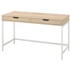 Письмовий стіл IKEA ALEX 132х58 см біла морилка/імітація дуба (604.735.29) - изображение 1
