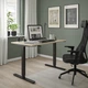 Комп'ютерний стіл з регулюванням висоти IKEA TROTTEN 120x70 см бежевий/антрацит (794.295.84) - изображение 6