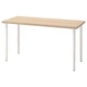 Письмовий стіл IKEA LAGKAPTEN / OLOV 140x60 см білений дуб/білий (494.172.57) - изображение 1