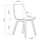 Стілець IKEA ODGER синій (003.600.02) - зображення 11