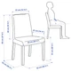 Стілець IKEA BERGMUND білий / Hallarp бежевий (393.880.76) - зображення 7