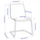 Стілець IKEA TOBIAS червоний/хром (905.325.89) - изображение 6