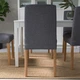 Стілець IKEA BERGMUND дуб / Gunnared середньо-сірий (393.845.68) - изображение 3