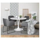 Стілець IKEA TOSSBERG металевий чорний / сірий (904.353.24) - изображение 2