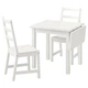 Стіл і 2 стільці IKEA NORDVIKEN / NORDVIKEN 74 / 104x74 см білий (193.050.77) - изображение 1