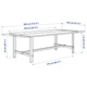 Розкладний стіл IKEA NORDVIKEN 210 / 289x105 см морилка (004.885.43) - изображение 4