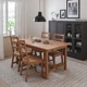Розкладний стіл IKEA NORDVIKEN 152 / 223x95 см морилка (804.885.44) - изображение 2