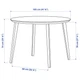 Стіл IKEA LISABO 105 см ясен (404.164.98) - изображение 5