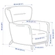 Крісло IKEA OSKARSHAMN Tibbleby бежевий/сіре (205.236.11) - изображение 6