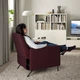 Крісло розкладне IKEA GISTAD темно-червоний Idekulla (404.663.89) - зображення 3