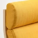 Крісло-гойдалка IKEA POANG березовий шпон / Скіфтебо жовтий (593.958.44) - изображение 4