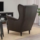 Крісло з спинкою IKEA STRANDMON Grann / Bomstad темно-коричневе (004.946.38) - изображение 4