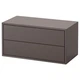Комод з 2 шухлядами IKEA EKET темно-сірий (803.449.23) - изображение 1