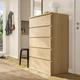 Комод IKEA MALM білений дубовий шпон (904.036.05) - изображение 4